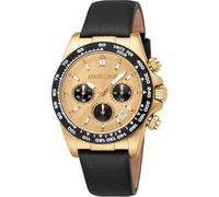 Roberto Cavalli Herren Analog Quarz Uhr mit Leder Armband RC5G135L0035