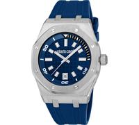 Roberto Cavalli Herrenuhr Edelstahl dunkelblau Herren