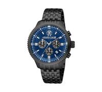 Roberto Cavalli Herren Analog Quarz Uhr mit Edelstahl Armband RC5G127M0085