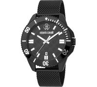 Roberto Cavalli RC5G013M0075 schwarz Edelstahl Armband Uhr Herren NEU