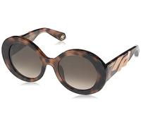 ROBERTO CAVALLI SRC010M 02BV Avana Scura Lucida Sunglasses Unisex Acetate, Rounded, 52