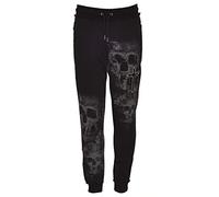 Roberto Geissini Herren Jogging Pant - Mystic Skull - Black