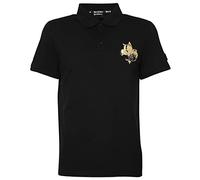 Roberto Geissini Herren Polo-Shirt Skull-Deluxe-Black