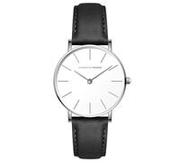 Roberto Marino RM1411 Herren Luxus Armbanduhr - Japanisches Quarz, Lederarmband, weißes Zifferblatt, 3 ATM wasserdicht