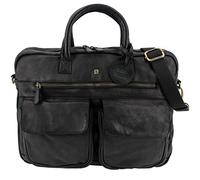 Roberto Romano handgefertigte Businesstasche FIRENZE aus Echtem Leder in schwarz 48200 | Aktentasche, Umhängetasche, Laptoptasche | Modernes Design für Business und Freizeit