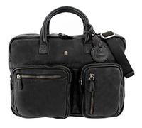 Roberto Romano handgefertigte Laptoptasche ROMA aus Echtem Leder in schwarz 48201 | Aktentasche, Businesstasche, Laptoptasche | Modernes Design für Business und Freizeit