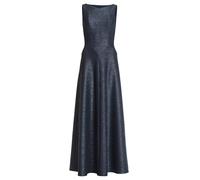 SWING - Robiges Abendkleid aus foliertem Jersey in Bouclé Optik navy - Gr. - 38