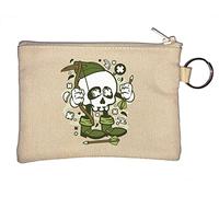 Robin Hood Skull Archer Take from The Rich Give to The Poor Schlüsselanhänger Münzbörse Beige