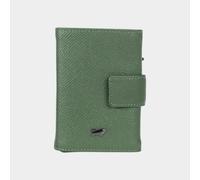 Braun Büffel Robin Kreditkartenetui RFID Schutz Leder 7.5 cm grün