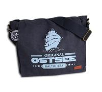 Robin Ruth Umhängetasche Baumwolle dunkelblau hellblau OTG5114M Baumwolle Umhängetasche