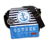 Robin Ruth Umhängetasche Baumwolle Polyester schwarz hellblau OTG5111B Baumwolle Umhängetasche