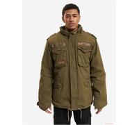 robuste Brandit M65 Giant Feldjacke Herren Übergangs-Jacke Baumwolljacke mit Kapuze B3101 Oliv-Grün 5XL