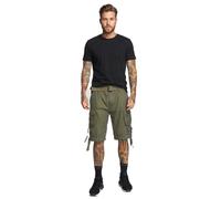 robuste Brandit Savage Vintage Herren Cargo Shorts Baumwoll-Bermuda B2001-00176 Oliv-Grün S