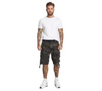 robuste Brandit Savage Vintage Herren Cargo Shorts Baumwoll-Bermuda B2001-00707 Camouflage-Dunkelgrün XL
