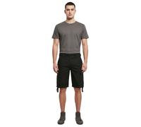 robuste Brandit Vintage Cargo Shorts Sommer-Bermuda im Military-Style Baumwoll-Shorts B2002-00007 Schwarz S