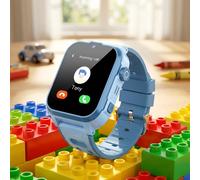 Robuste Kinder Smartwatch Blau mit 4G Videoanruf und präzisem GPS Tracker - Wasserdichte Uhr mit SOS-Funktion & Kamera für maximale Sicherheit