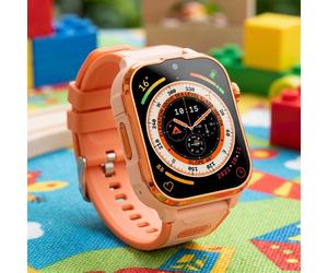 Robuste Kinder Smartwatch Rosa mit 4G Videoanruf und präzisem GPS Tracker - Wasserdichte Uhr mit SOS-Funktion & Kamera für maximale Sicherheit