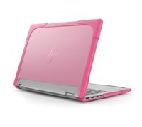 Robuste Schutzhülle für HP Envy X360 2-in-1 2K-Touchscreen-Laptop mit 14 Zoll (35,6 cm), stoßfest, matt, durchscheinend, Anti-Fingerabdruck, Schutzhülle mit TPU-überzogenem Rand (Rosa)