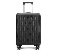Robuster Hartschalen-Kabinenkoffer 37,5 x 20,5 x 55 cm TSA-Gepäck passend für Easyjet, Ryanair, Wizzair S