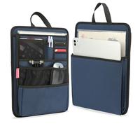 Robuster, schlanker Rucksack-Organizer für Laptop, A4, Ordner, Dokumente, Lehrbuch für Freizeit, Business, Marineblau