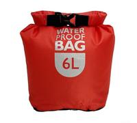 Robuster, wasserdichter Trockensack für Outdoor-Aktivitäten, perfekt für die Aufbewahrung von Ausrüstung beim Schwimmen und Rafting (Rot 6L)