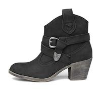 Rocket Dog Damen Satire Kurzschaft Cowboystiefel, (Black A00), 38 EU