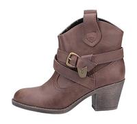 Rocket Dog Damen Satire Kurzschaft Cowboystiefel, (Dark Brown C03), 37 EU