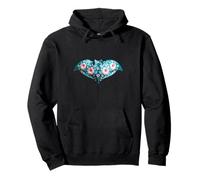 Rochen mit floralem Muster Ozean Design Pullover Hoodie