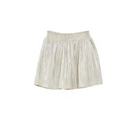 Plissierter Rock mit Silbereffekt und integrierter Shorts 110 beige 2180992.8001.110
