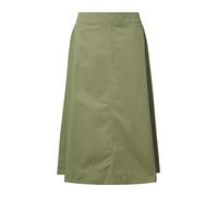 Baumwoll-Midirock mit Gummizug und Leistentaschen 38 olive 2176738.7900.38