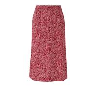 Midi-Rock aus Viskose mit Eingrifftaschen und Tunnelzug 46 rot 2166512.35B0.46