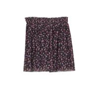 Ausgestellter Meshrock mit Jerseyfutter und floralem Muster 98 grau|mehrfarbig 2169474.98A1.98