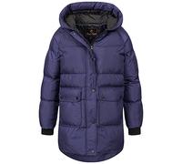 Rock Creek Damen Steppjacke Mantel Leicht Damenjacke Frauen Jacken Stepp Jacken mit Kapuze Daunenjacke Thremojacke D-488 Dunkelblau XL