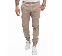 Rock Cr argo Hose Herren Tapered Fit Chino RC-2288 Beige W40 L30