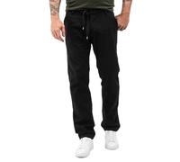 Rock Creek Chino Hose Herren Leinen Sommerhose RC-2152 Schwarz W38 L34