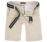 Rock Creek Herren Chino Shorts Hose Kurz Chinoshorts Inkl Gürtel Männer Sommer Bermuda Stretch Rc-2133 40 Beige