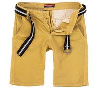 Rock Cr hino Shorts Herren Stretch mit Gürtel RC-2133 Camel W32