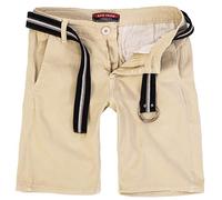 Rock Creek Chino Shorts Herren Stretch mit Gürtel RC-2133 Sand W29
