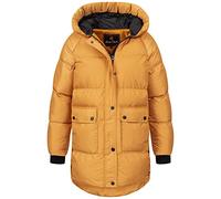 Rock Cr amen Steppjacke Mantel Leicht Damenjacke Frauen Jacken Stepp Jacken mit Kapuze Daunenjacke Thremojacke D-488 Maisgelb L