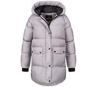 Rock Creek Damen Steppjacke Mantel Leicht Damenjacke Frauen Jacken Stepp Jacken mit Kapuze Daunenjacke Thremojacke D-488 Grau XL