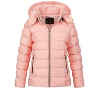 Rock Creek Damen Steppjacke Übergangsjacke Leicht Damenjacke Frauen Jacken Stepp Jacken mit Kapuze Daunenjacke Thremojacke D-489 Rosa L
