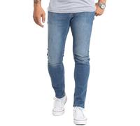 Rock Cr esigner Herren Jeans Hose Stretch Jeanshose Basic Slim Fit [RC-2113 - Denim Blau - W33 L30]