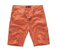 Rock Creek Herren Cargo Shorts Chinoshorts Kurze Hose Short Cargoshorts Sommer Kurzehose Sommerhose Bermudas Stretch Short RC-2203 Coral W30
