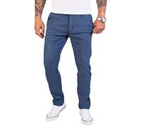 Rock Creek Herren Chino Hose Slim Fit Business Hosen Chinohose Stoffhose Chinos Hosen für Männer Casual Elegante Hose RC-2154 Blau W34 L32