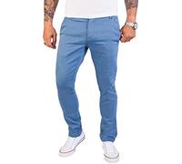 Rock Creek Herren Chino Hose Slim Fit Business Hosen Chinohose Stoffhose Chinos Hosen für Männer Casual Elegante Hose RC-2154 Himmelblau W36 L32