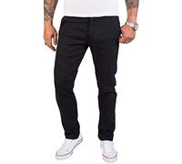 Rock Creek Herren Chino Hose Slim Fit Business Hosen Chinohose Stoffhose Chinos Hosen für Männer Casual Elegante Hose RC-2154 Schwarz W38 L32