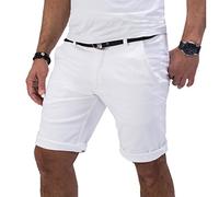 RockCreek Shorts Chino Regular Fit, weiß, W40 Weiß