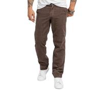 Rock Creek Herren Cord Hose Regular Fit Chino Hose Klassische Hosen Herrenhose Straight Cut Chinos Herren Cordhosen RC-2156 Mocca W34 L34
