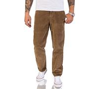 Rock Creek Herren Cord Hose Regular Fit Chino Hose Klassische Hosen Herrenhose Straight Cut Chinos Herren Cordhosen RC-2156 Dunkelbeige W36 L30