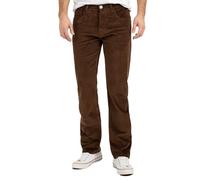 Rock Creek Herren Cordhose H-399 Braun W40 L30 Bootcut Hose Stretch Basic Regular Fit Lange Hose Stoff Hose Winterhose Männerhose